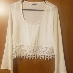 Tobi Long Sleeve Crop Top